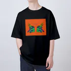 SASANOWAのCAPRICORNS SCRIPS / ORANGE  オーバーサイズTシャツ