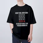 奏桃服店のNew Year, New Code: 2024 Resolutions for Programmers オーバーサイズTシャツ