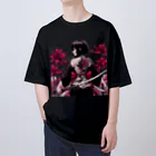 Noir's Cronusの地獄のKatanaGirl オーバーサイズTシャツ