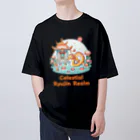 大江戸花火祭りのCelestial Ryujin Realm～天上の龍神領域5 オーバーサイズTシャツ