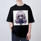 saitou1x4のホラー　かわいいグール３ オーバーサイズTシャツ