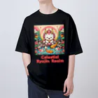 大江戸花火祭りのCelestial Ryujin Realm～天上の龍神社7 オーバーサイズTシャツ