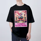 大江戸花火祭りのCelestial Ryujin Realm～天上の龍神社8 オーバーサイズTシャツ