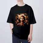 AIが描く絵画専門店のAIが描くフランス革命 Oversized T-Shirt