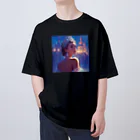 AQUAMETAVERSEの宵闇に輝くクリスタルの女王 Marsa 106 Oversized T-Shirt