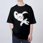 PALA's SHOP　cool、シュール、古風、和風、の居眠りウサギ君 Oversized T-Shirt