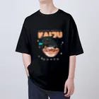 World_Teesのレトロアニメ怪獣ラーメン  オーバーサイズTシャツ