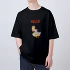 小学生アーティストrishaのすうじにわとり オーバーサイズTシャツ