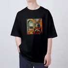 i-naのウサギ　ティータイム Oversized T-Shirt