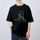 freehandのモーツァルト-白線 Oversized T-Shirt