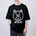 VIRTUAL CROSSのShiba Logo white  オーバーサイズTシャツ