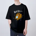 やべーべや公式SUZURIグッズのあずましい（白文字） オーバーサイズTシャツ