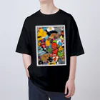 おかゆ帝国のステッカーボム アート おかゆ帝国 Oversized T-Shirt