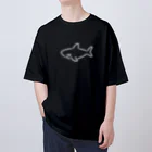 サメ わりとおもいのわりとシンプルなサメ2021白線 Oversized T-Shirt
