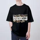 マースィーツの#stay home カモ柄 オーバーサイズTシャツ