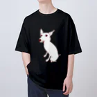 NIKORASU GOのミニピンデザイン「お座り中」（Tシャツ・パーカー・グッズ・ETC） Oversized T-Shirt