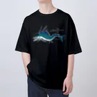 泉@二次元魚市場　瀞鮪のミズウオ　Alepisaurus ferox Oversized T-Shirt