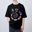 LalaHangeulの「ウサン(傘) 」　ハングルデザイン オーバーサイズTシャツ