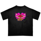 中村杏子の鉢植えと狐 Oversized T-Shirt