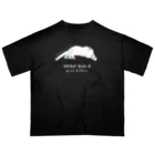 ねこさまハクのおみせやさんごっこのアイラブテレワークwithネコチャン(恋色) Oversized T-Shirt