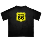 アロハスタイルハワイのU.S. Route 66  ルート66　イエロー オーバーサイズTシャツ