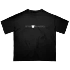 SEVEN NYANDERSのロゴホワイト　ヨコ　細① オーバーサイズTシャツ