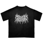 忍太郎の四字熟語 - 花鳥風月 Death Metal Logo デスロゴ  オーバーサイズTシャツ