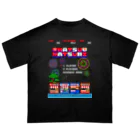 Siderunの館 B2のレトロゲーム風な夏祭り オーバーサイズTシャツ