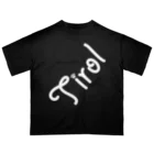 ピノとチロルのグッズ屋さんのTirolロゴ(黒） オーバーサイズTシャツ