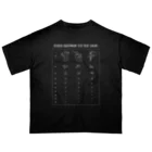 FU SHI SHOUのStudio Equipment Eye Chart オーバーサイズTシャツ