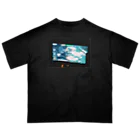 松　澤のカメラ越し　ブレブレ　ドラム オーバーサイズTシャツ