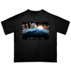 chii_shopの地球猫 オーバーサイズTシャツ