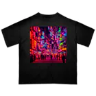 TakashiSのNeon Night City オーバーサイズTシャツ