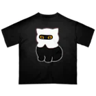 ふわにゃんshopの目出し帽にゃんこ(黒) Oversized T-Shirt