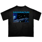 sakanacsai-サカナクサイ-のクールなすこやかちゃん オーバーサイズTシャツ