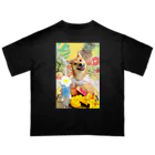 柴犬グッズ専門店 あられ堂の柴犬　真夏のリゾート001 オーバーサイズTシャツ