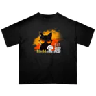 ArayashikI_Japanのサングラス黒猫【濃色系アパレル】 オーバーサイズTシャツ