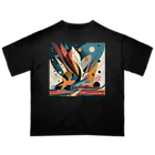 のんびりアート工房のガラクタアート Oversized T-Shirt