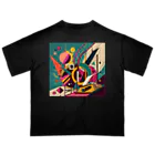 のんびりアート工房のガラクタアート オーバーサイズTシャツ