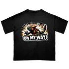 Baby_of_Gorillaのファイヤーサラマンダー”On My Way !” オーバーサイズTシャツ