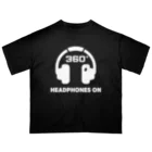 バイノーラル購買部のHEADPHONES ONグッズ オーバーサイズTシャツ