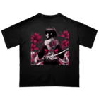 Noir's Cronusの地獄のKatanaGirl オーバーサイズTシャツ