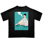 笑う動物のAnytime smokin' cigarette Oversized T-Shirt