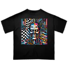 OMOMIストアのアートなロボット Oversized T-Shirt