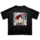 日本の風景 COOL JAPANの日本の風景:雪の降る中の舞妓さん、Jpanese senery:MAIKO in snow Oversized T-Shirt