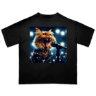 adarahのヘビメタシャウト猫 Oversized T-Shirt