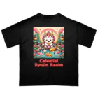 大江戸花火祭りのCelestial Ryujin Realm～天上の龍神社7 オーバーサイズTシャツ