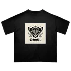kotpopのOwl and knowledge オーバーサイズTシャツ
