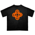 『NG （Niche・Gate）』ニッチゲート-- IN SUZURIの吾唯足知(われただたりるをしる)橙マークのみ Oversized T-Shirt