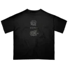 kasinの眠い。ねむみんくん（白い色の線ver.） オーバーサイズTシャツ